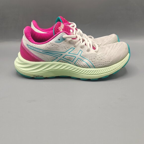 Asics Gel Excite 8 1012A916 White Running Shoes Sneakers Women's - Picture 1 of 11